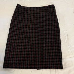 Margaret M plaid pencil skirt